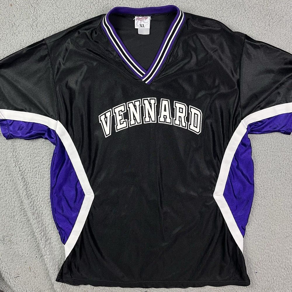 Vintage Vennard Cougars College Baseball Jersey Iowa Rawlings Sz XL